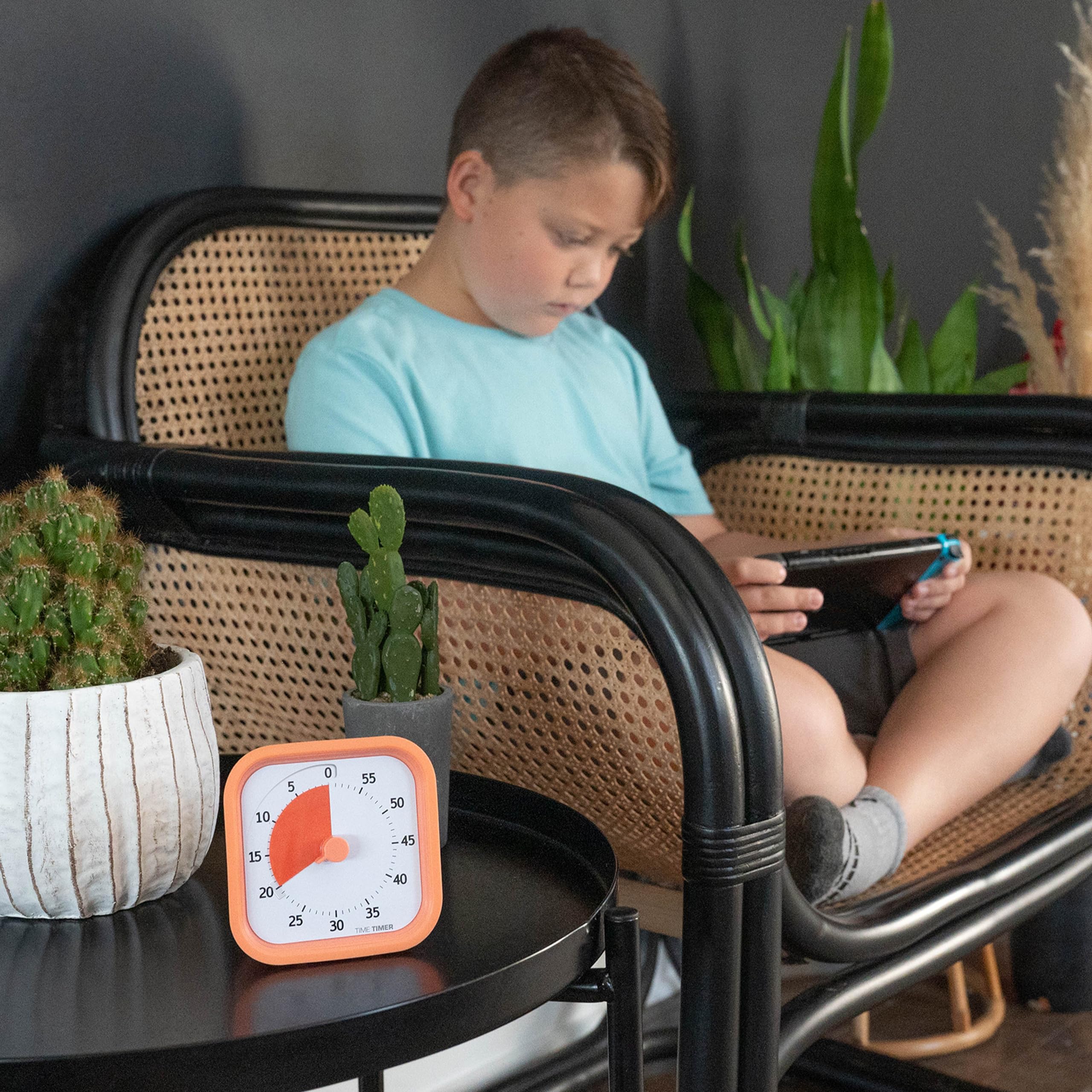 TIME TIMER Home MOD - 60 Minute Kids Visual Timer Home Edition - For Homeschool Supplies Study Tool, Timer for Kids Desk, Office Desk and Meetings with Silent Operation (Dreamsicle Orange)